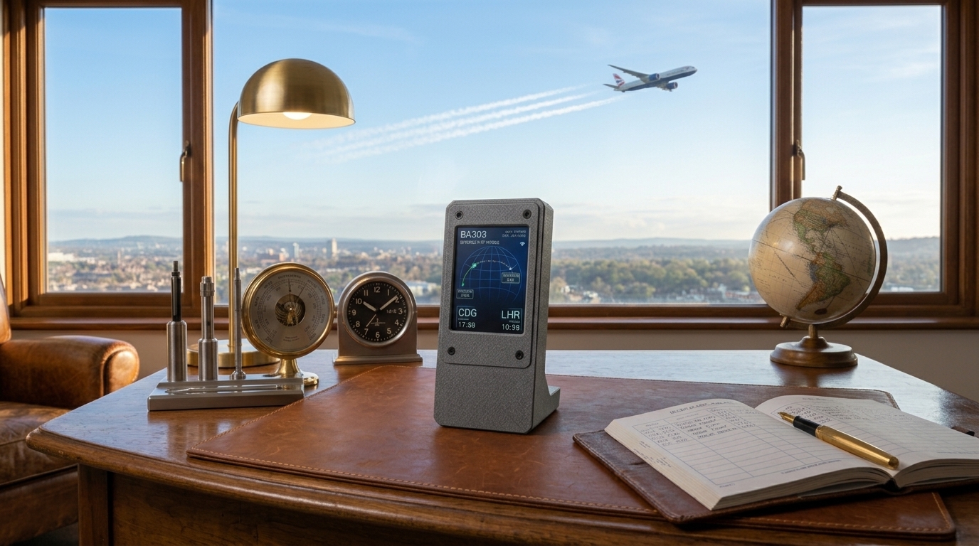 Desktop Flight Tracker on workstation